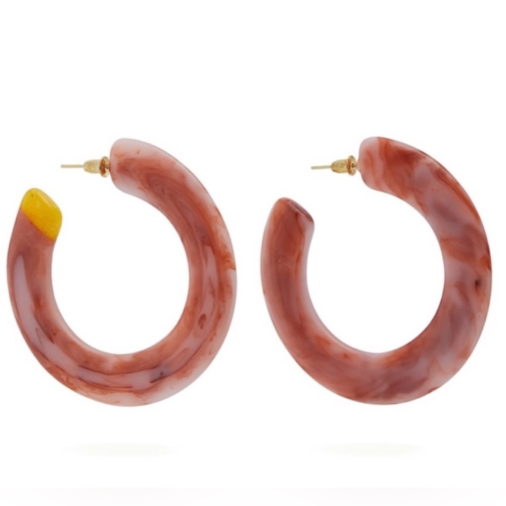 Cult Gaia Kennedy Cherry Quartz Hoops